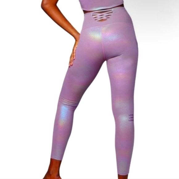 Electric Yoga Pants - ELECTRIC YOGA Rainbow Shimmer Love Pocket Leggings M